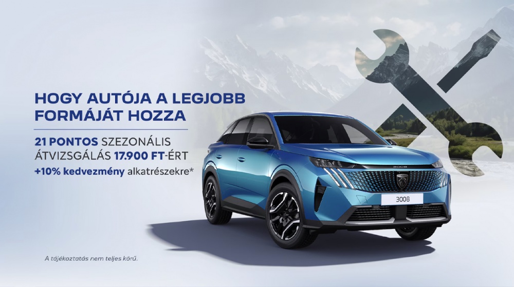 Peugeot 21 pontos szezonális átvizsgálás!
