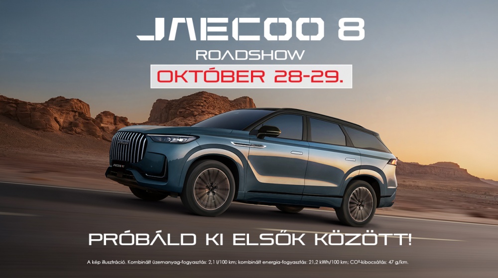 Jaecoo 8 roadshow október 28.29.