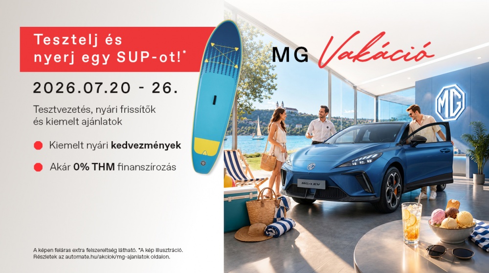 MG Vakáció - Július 20-25. - Tesztelj és nyerj