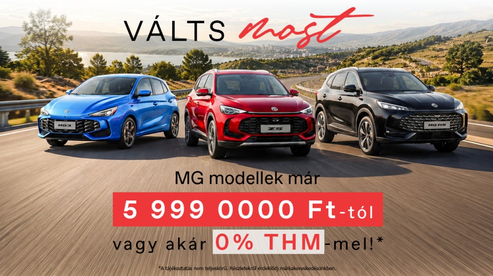 Válts MG-re! Várnak nyári ajánlataink!