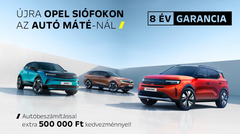 Gazdagon felszerelt vadonatúj Opel modellek 8 év garanciával, most autóbeszámítással extra 500.000 Ft kedvezménnyel, vagy akár fix 2,99% THM finanszírozással is elérhetők!