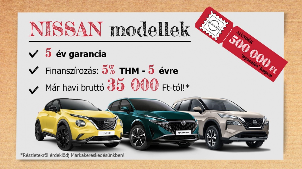 Nissan nyaralós ajánlatok